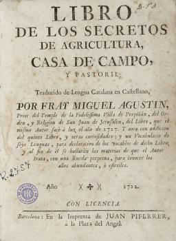Nuevo artículo de Miguel Ibáñez sobre el Libro de los Secretos de Agricultura de Miguel Agustín